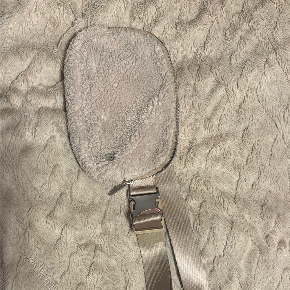 Lululemon Fuzzy Beige Crossbody Bag